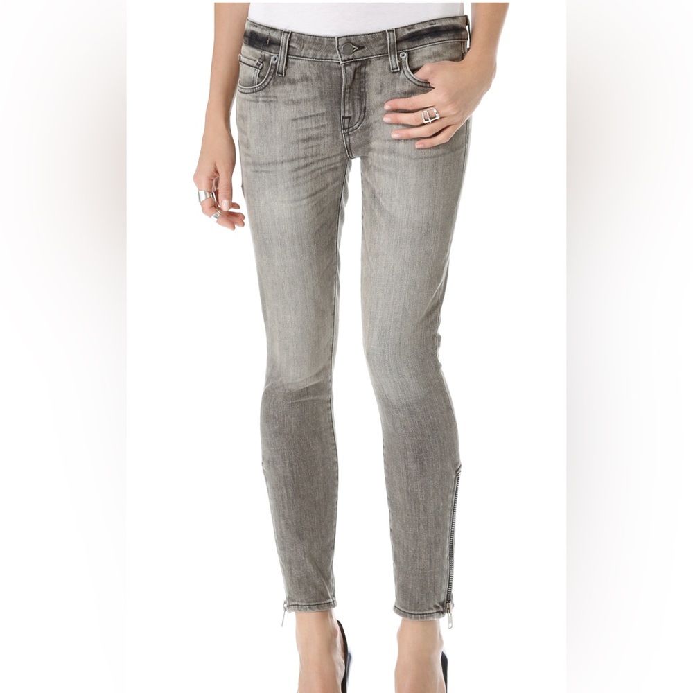 TEXTILE Elizabeth & James Zip Skinny Jeans